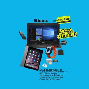 LAPTOP+iPAD Air + 7 iTEMS MEGA BUNDLE OFFER! 9items - Renewed